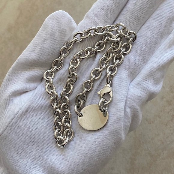 Tiffany & Co. Return to Tiffany Oval Tag Choker Necklace - Picture 4 of 6